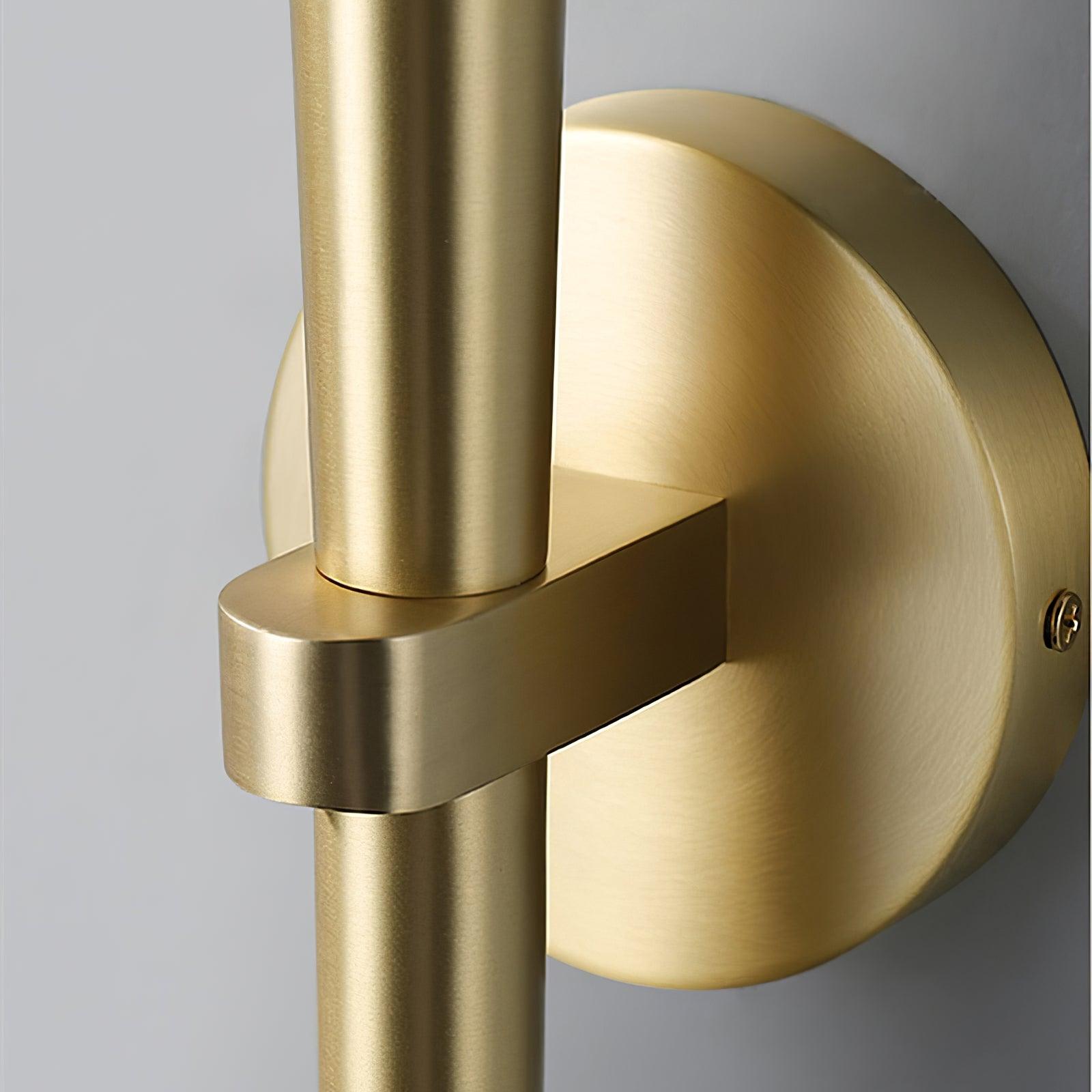 Wall Lamp Brass Cone 15 in Integrated LED Bedroom Hallway Reading Light Modern Minimalist Sconce | Thomler