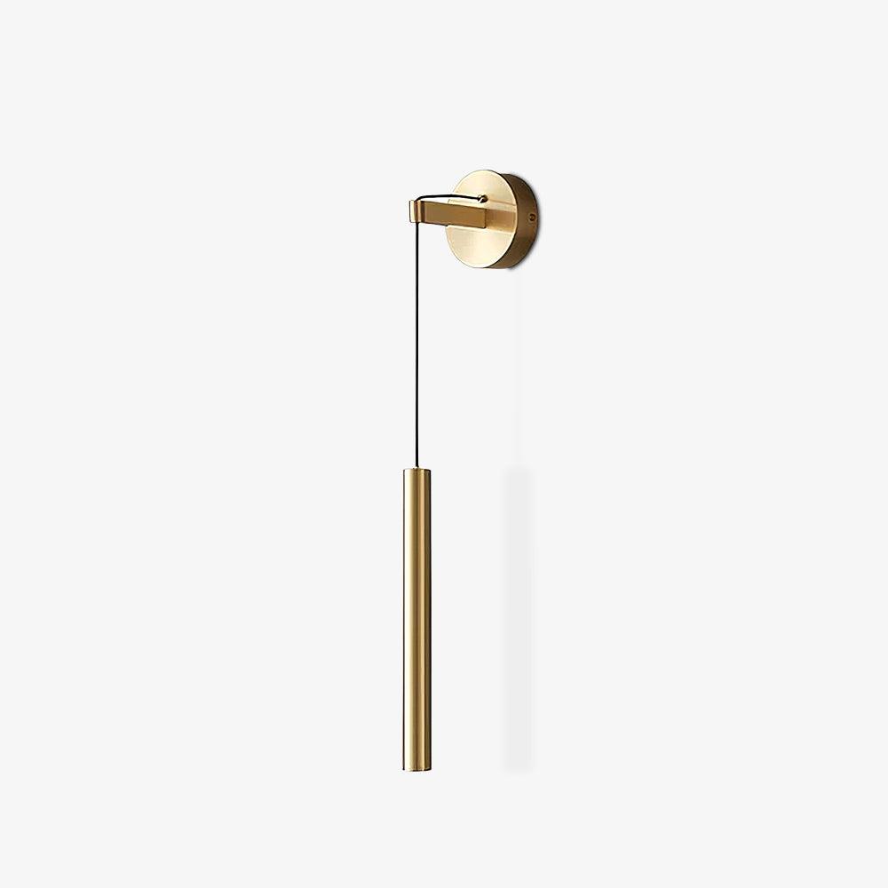 Modern Minimalist Vertical Bar LED Wall Sconce – Brass or Black Finish | Thomler