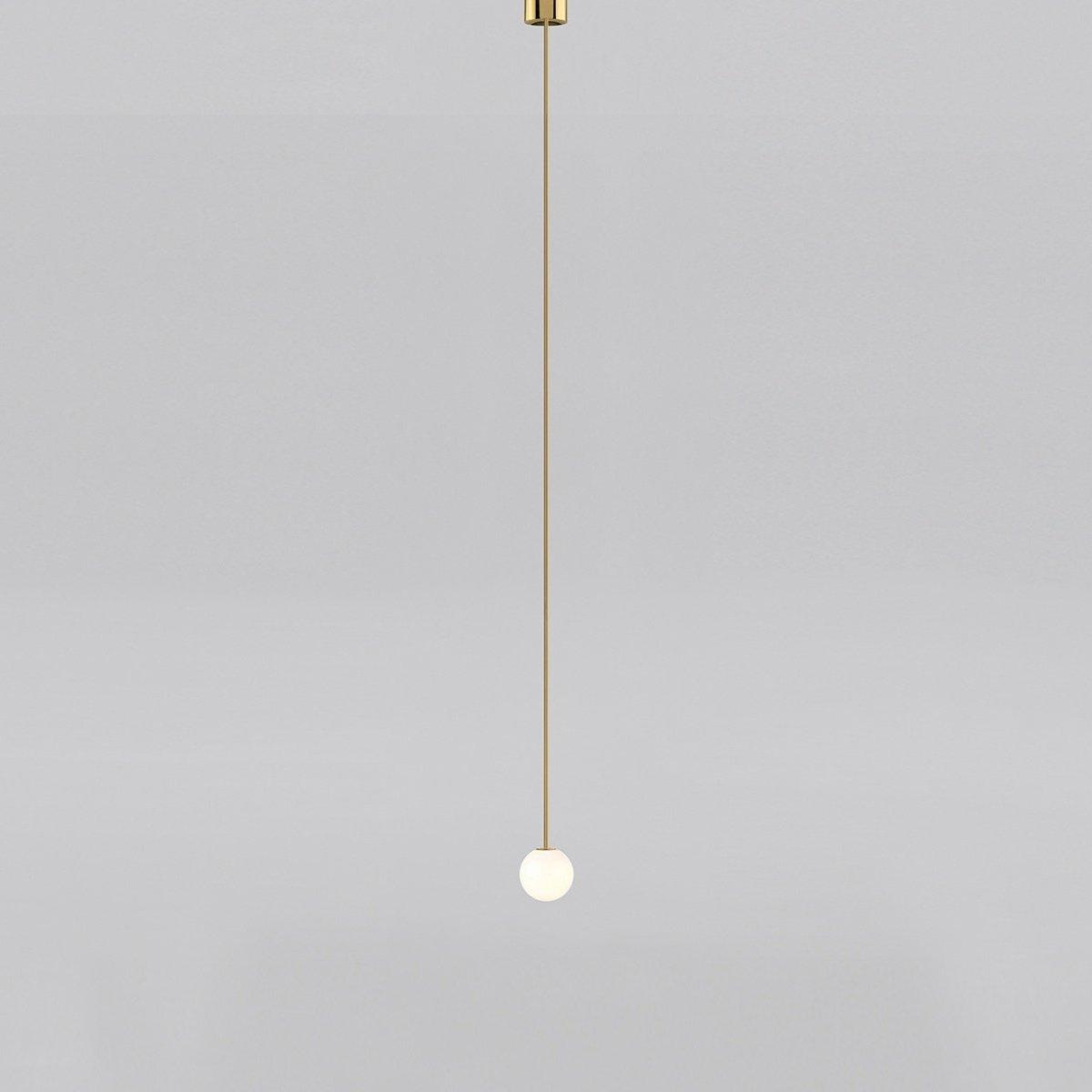 Pendant Light Brass Frosted Glass Globe Ceiling Hallway Dining Room Hanging Lamp Minimalist Scandinavian Modern Lighting | Thomler