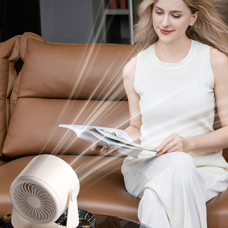 Rechargeable Desk Fan – Whisper-Quiet Portable Cooling with USB-C Fast Charge for Home, Office & Bedroom | Thomler