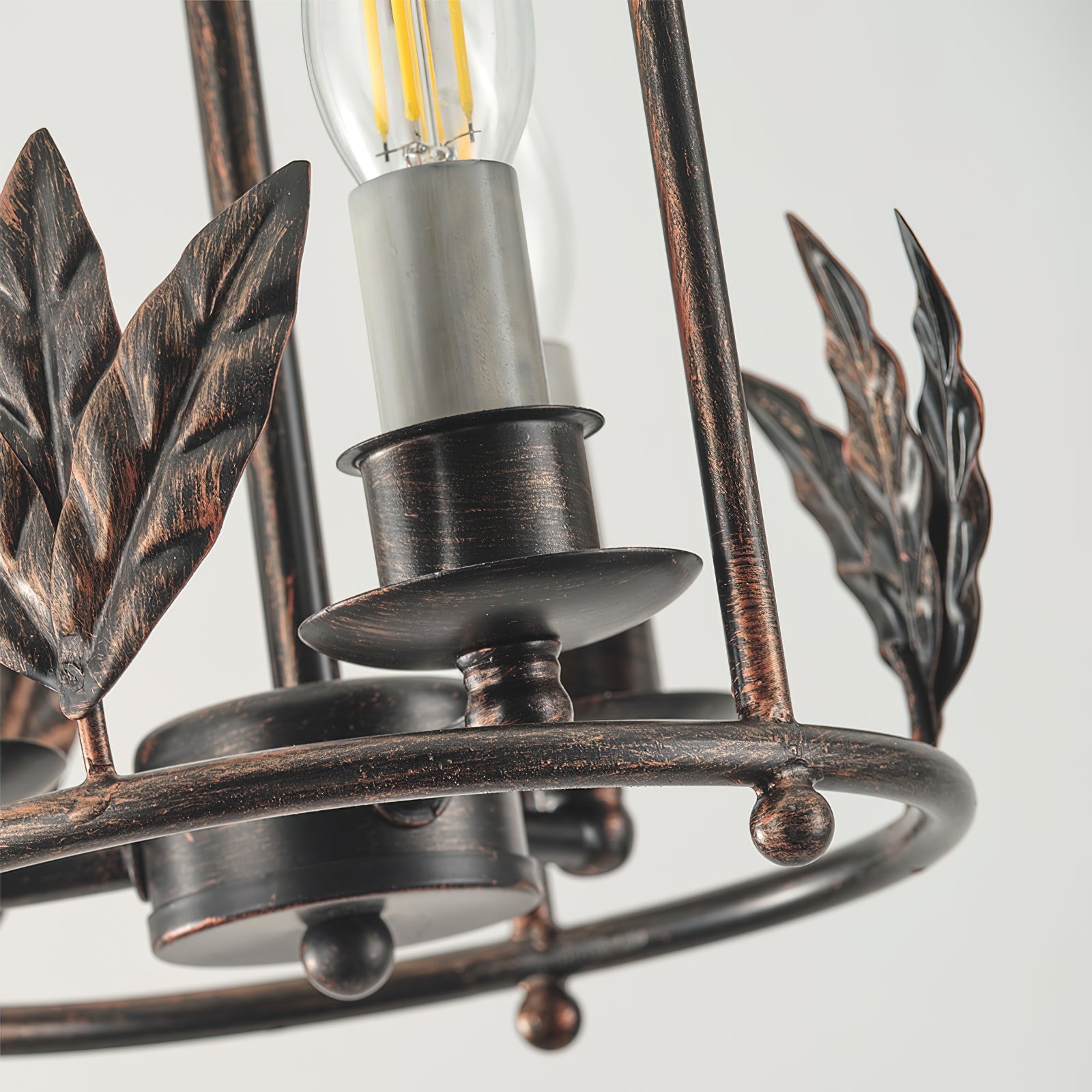 Pendant Light Metal Lantern 9.8 in Hanging Dining Room Entryway Vintage Bird Detail Ceiling Fixture | Thomler