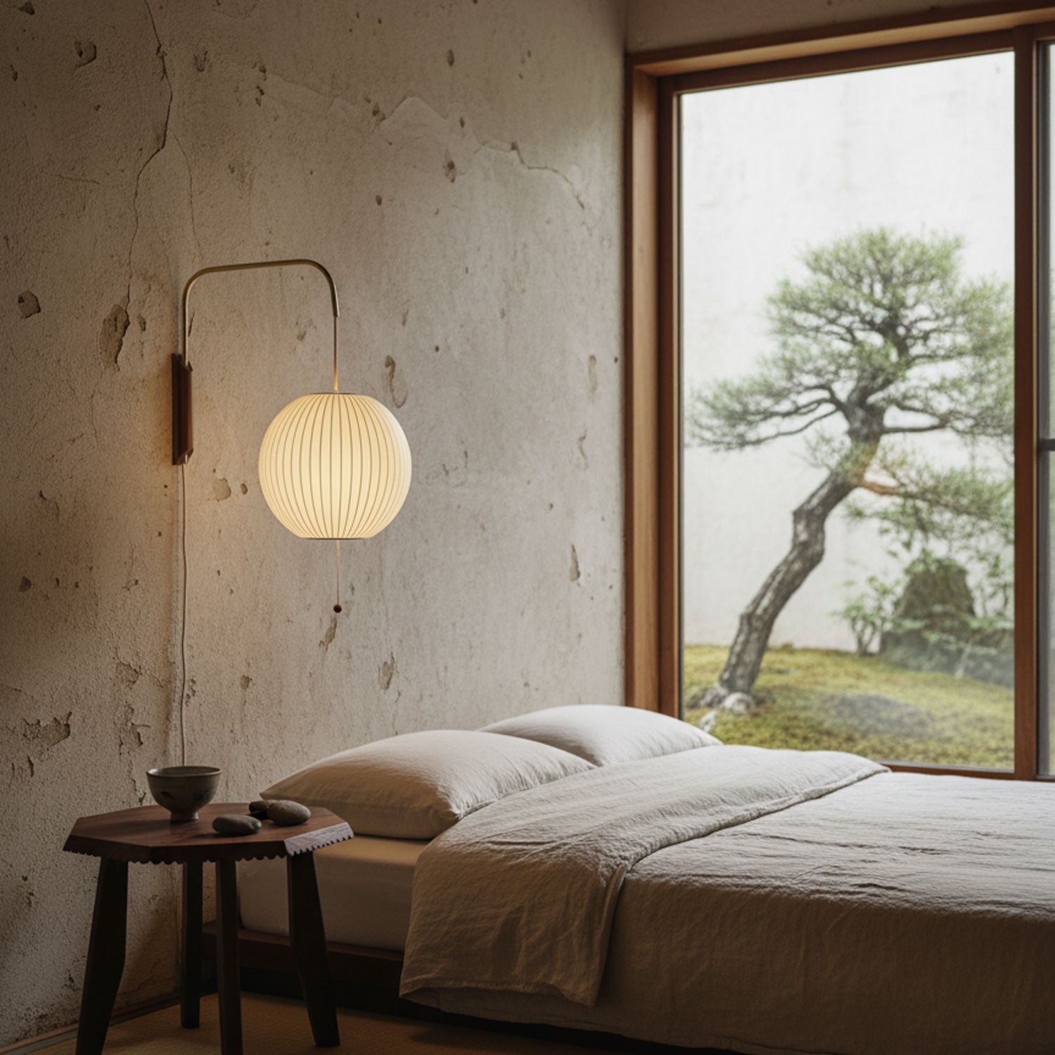 Ball Wall Sconce Swivel LED 15.7 in Chrome Walnut Indoor Lighting Adjustable Plug Cord | Thomler