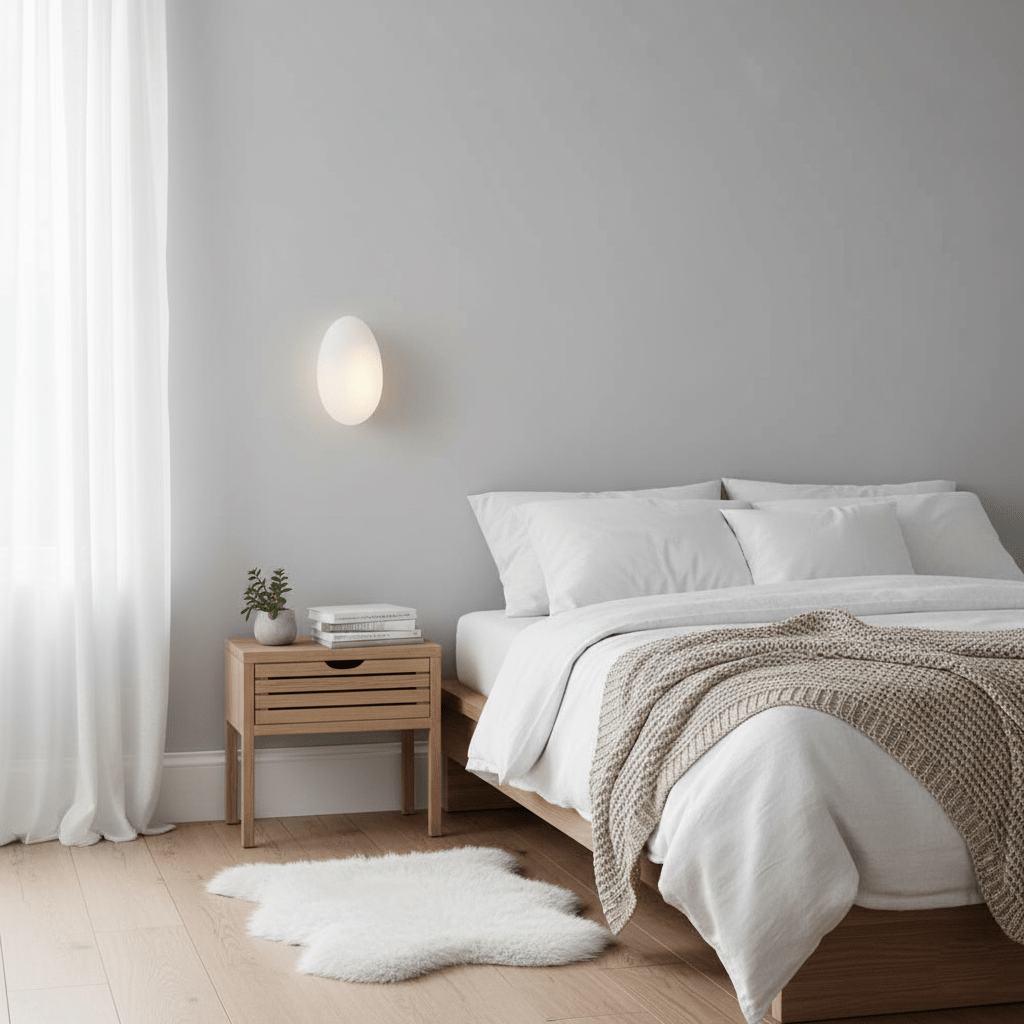 Pebble Glass Wall Lamp 8.6 in LED Indoor Wall Ceiling Light Sculptural Modern Fixture Ambient Lighting | Thomler