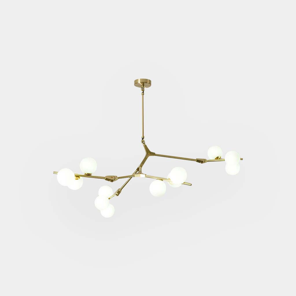 Chandelier Metal Branching 48 in Adjustable Living Room Dining Room Modern Lighting Fixture | Thomler