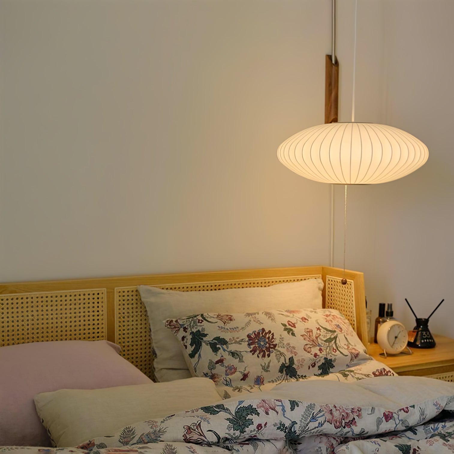 Ball Wall Sconce Swivel LED 15.7 in Chrome Walnut Indoor Lighting Adjustable Plug Cord | Thomler