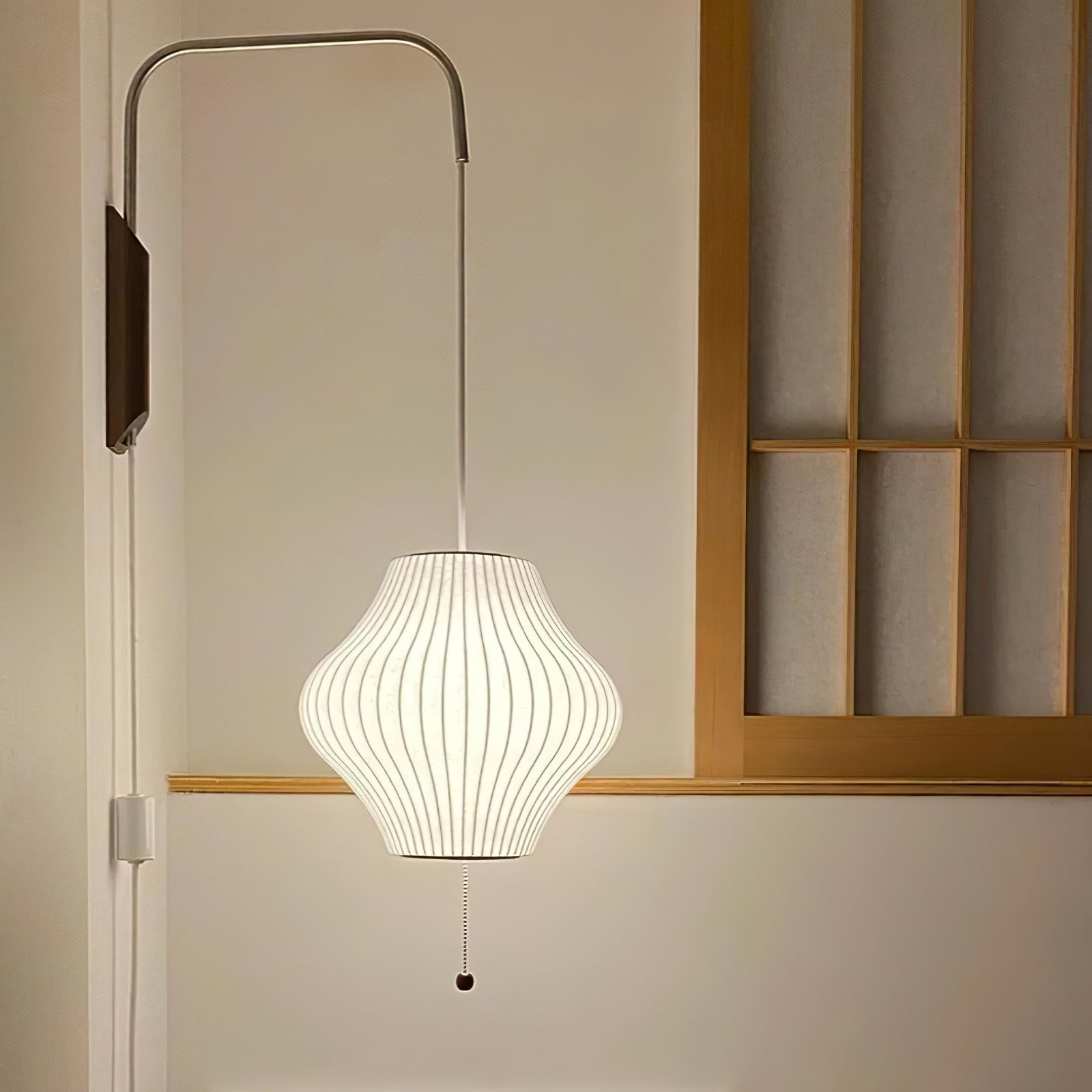 Ball Wall Sconce Swivel LED 15.7 in Chrome Walnut Indoor Lighting Adjustable Plug Cord | Thomler