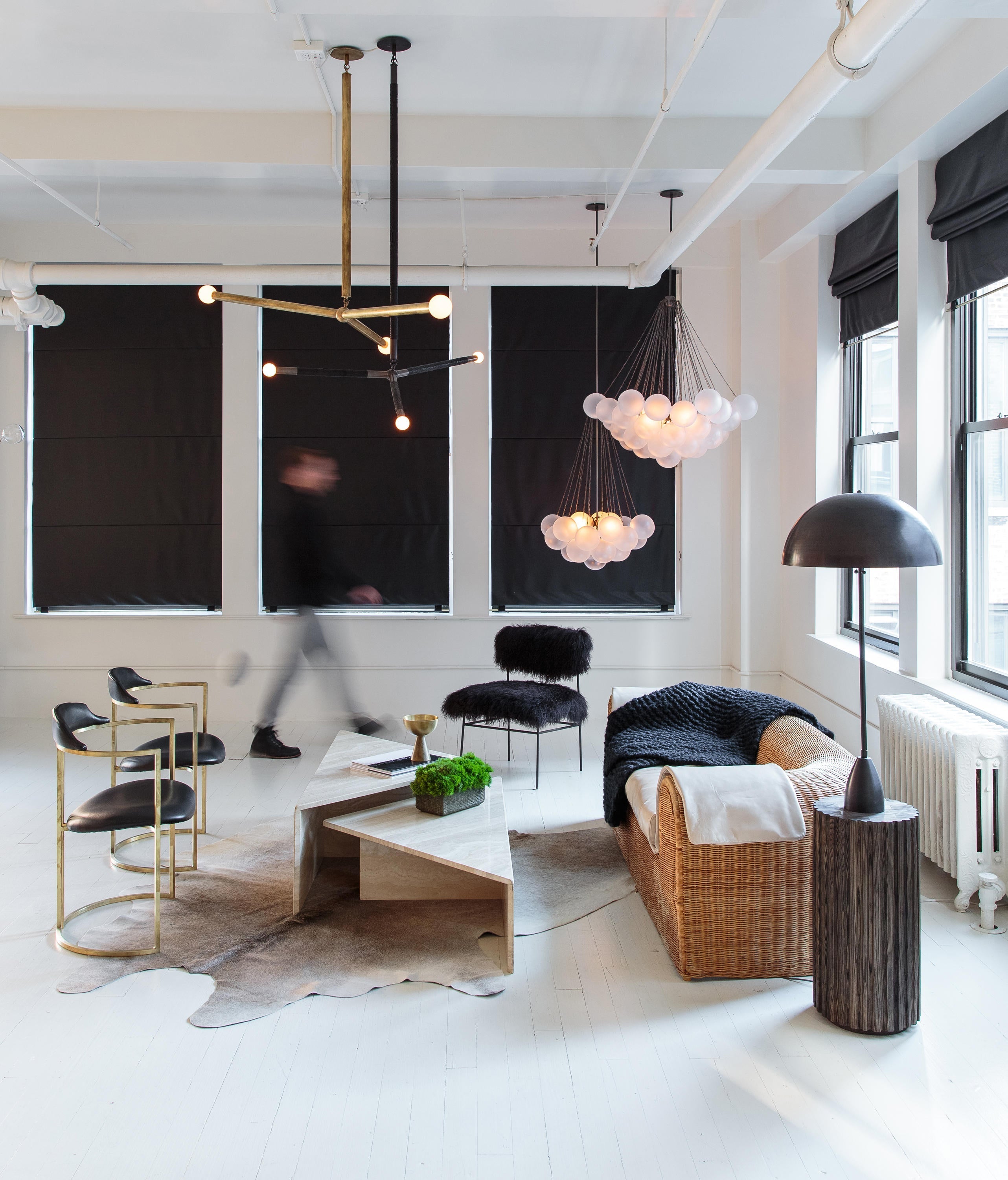 Frosted Glass Orb Chandelier 15.8 in x 33.5 in Indoor Ceiling Light 19-73 Heads Adjustable Modern Dining Room Living Room Pendant Fixture | Thomler