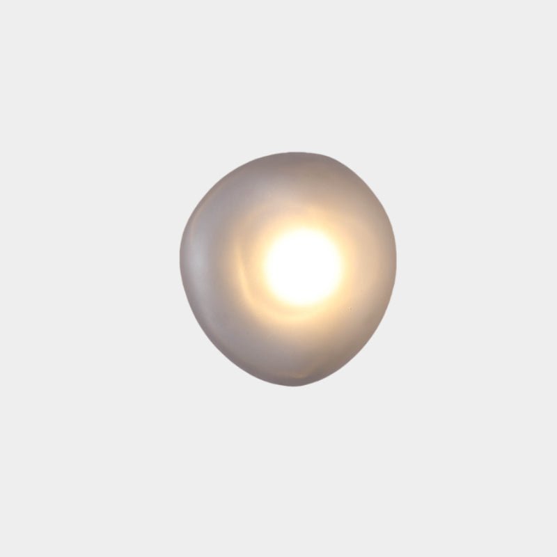 Pebble Glass Wall Lamp 8.6 in LED Indoor Wall Ceiling Light Sculptural Modern Fixture Ambient Lighting | Thomler