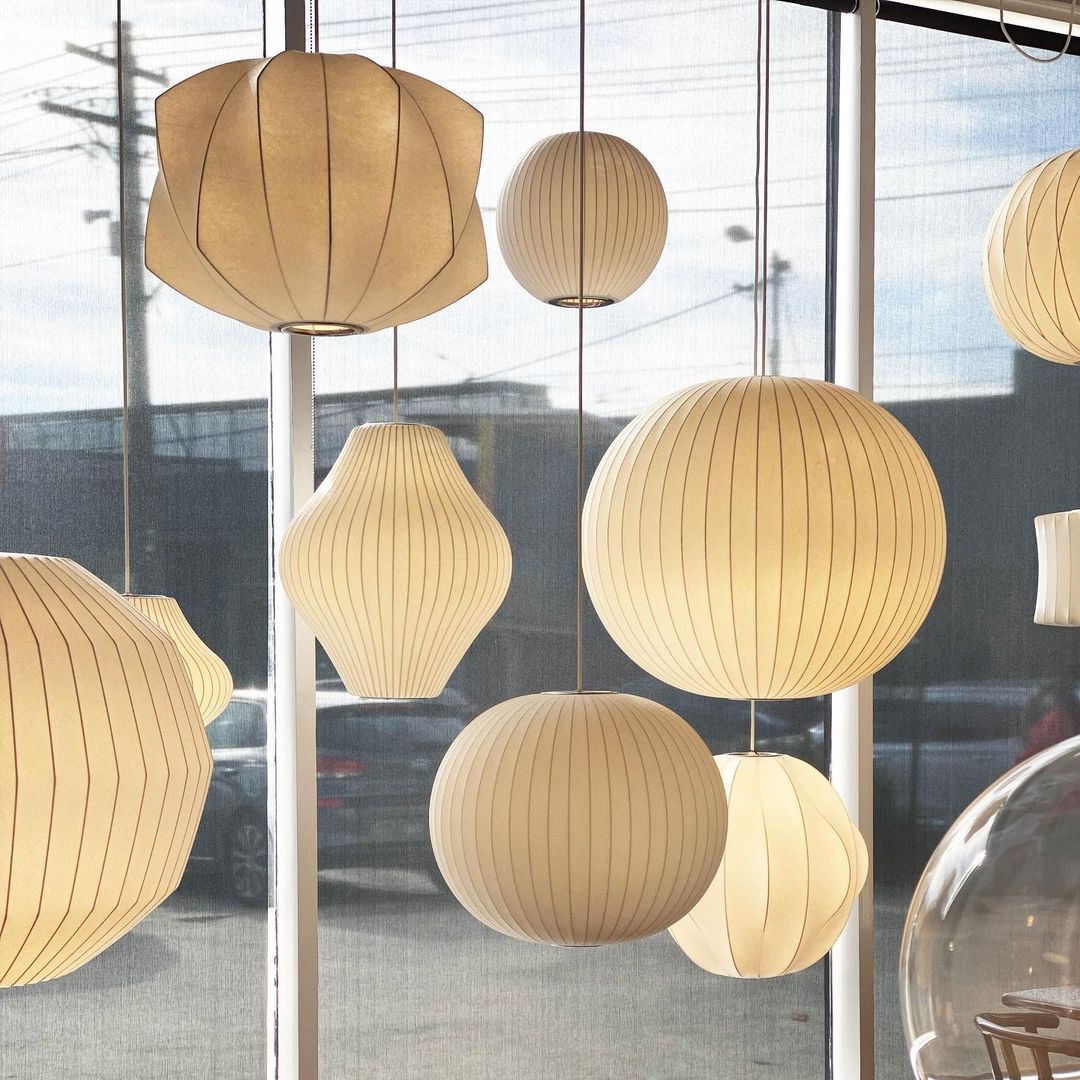 Bubble Silk Pendant Light 19.7 in White Ceiling Dining Room Modern Hanging Lamp | Thomler