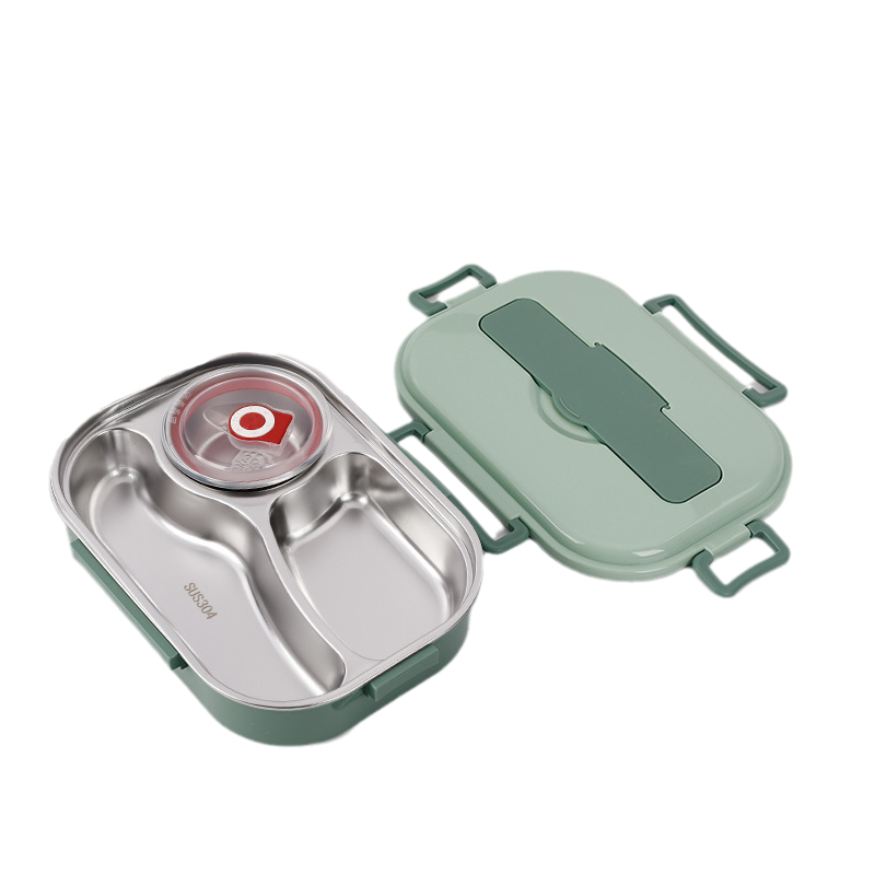 Insulated Stainless Steel Bento Lunch Box with Compartments for Adults & Kids | Leak-Proof Thermal Food Container for Work School Travel | Thomler