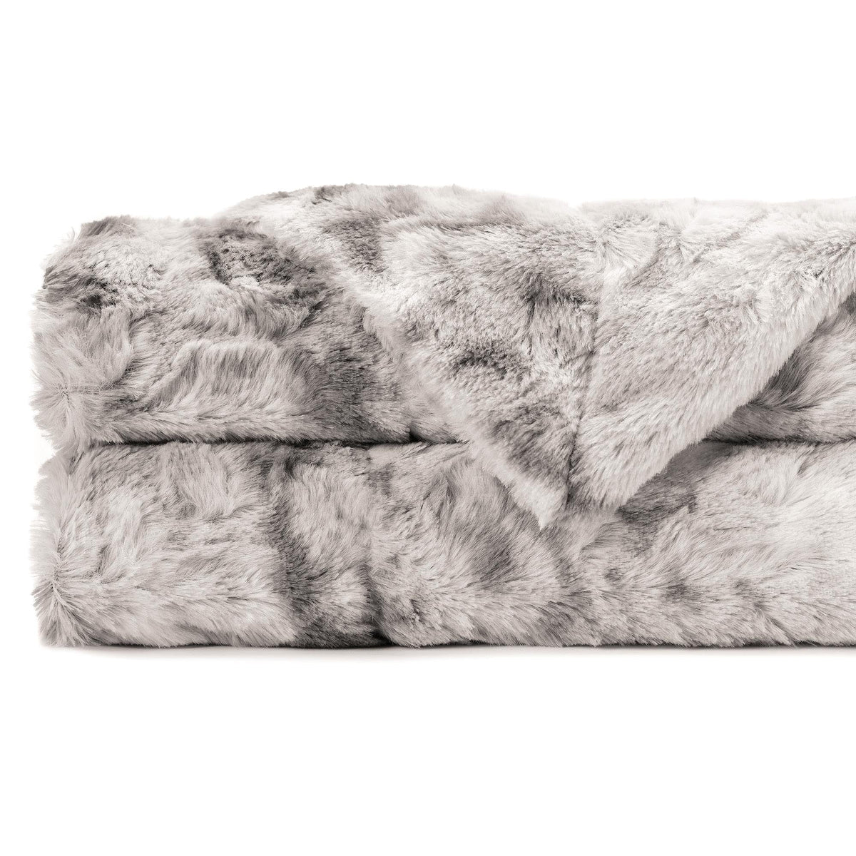 Reversible Oversized Faux Fur Wolf Throw Blanket – Premium Soft Microfiber for Couch, Bed & Chairs | Thomler