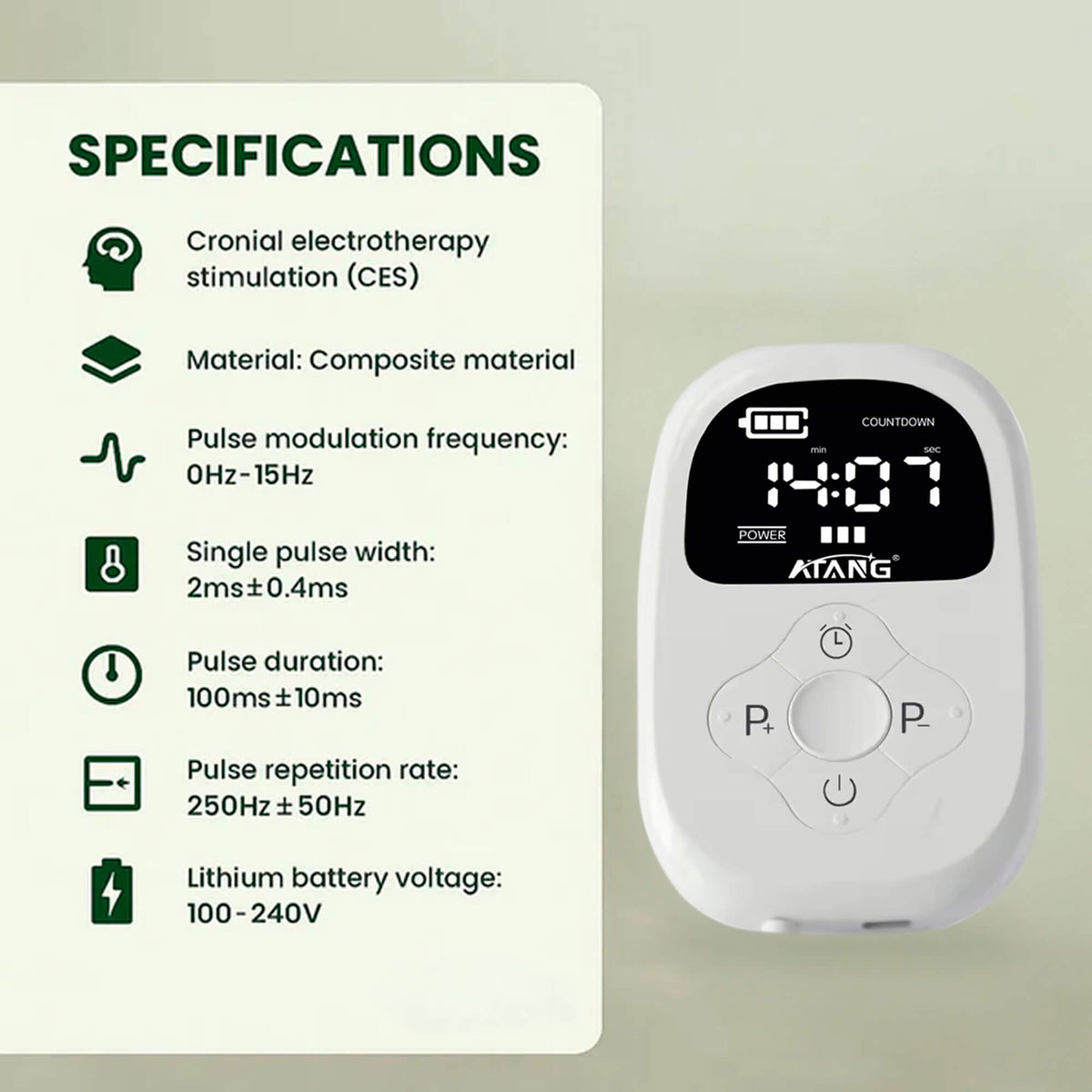 Rechargeable Microcurrent Sleep & Relaxation Device for Better Rest & Calm | Thomler