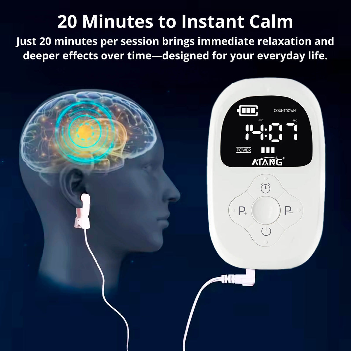 Rechargeable Microcurrent Sleep & Relaxation Device for Better Rest & Calm | Thomler