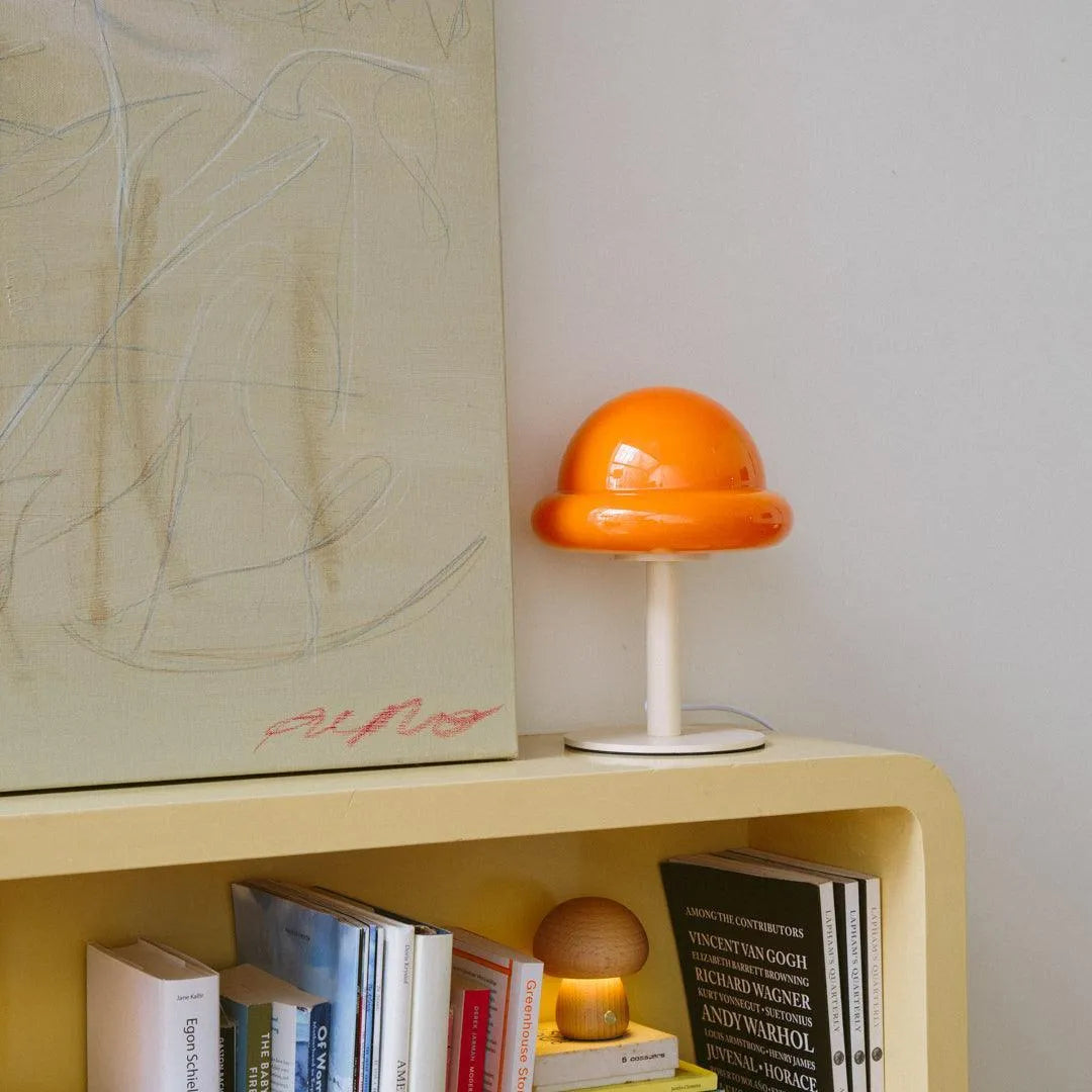 Table Lamp Glass Shade 28.0 cm Mint Or Citrus Bedroom Living Room Mood Lighting Modern Bedside Desk Lamp | Thomler