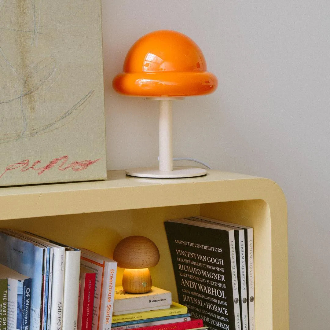 Table Lamp Glass Shade 28.0 cm Mint Or Citrus Bedroom Living Room Mood Lighting Modern Bedside Desk Lamp | Thomler