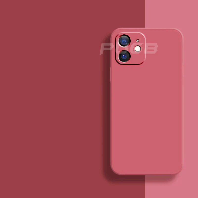 Soft Silicone iPhone Case for 11, 12, 13 Series – Slim Matte Grip Protection with Raised Edges and Full Camera Cover for Everyday Carry | Thomler