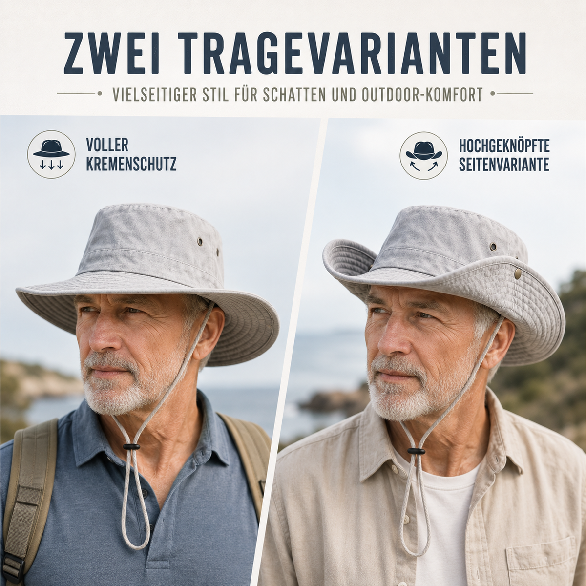 Unisex Cotton Bucket Hat – All-Season Sun Shade for Men & Women, Lightweight Travel & Outdoor Headwear in Classic Colors | Thomler
