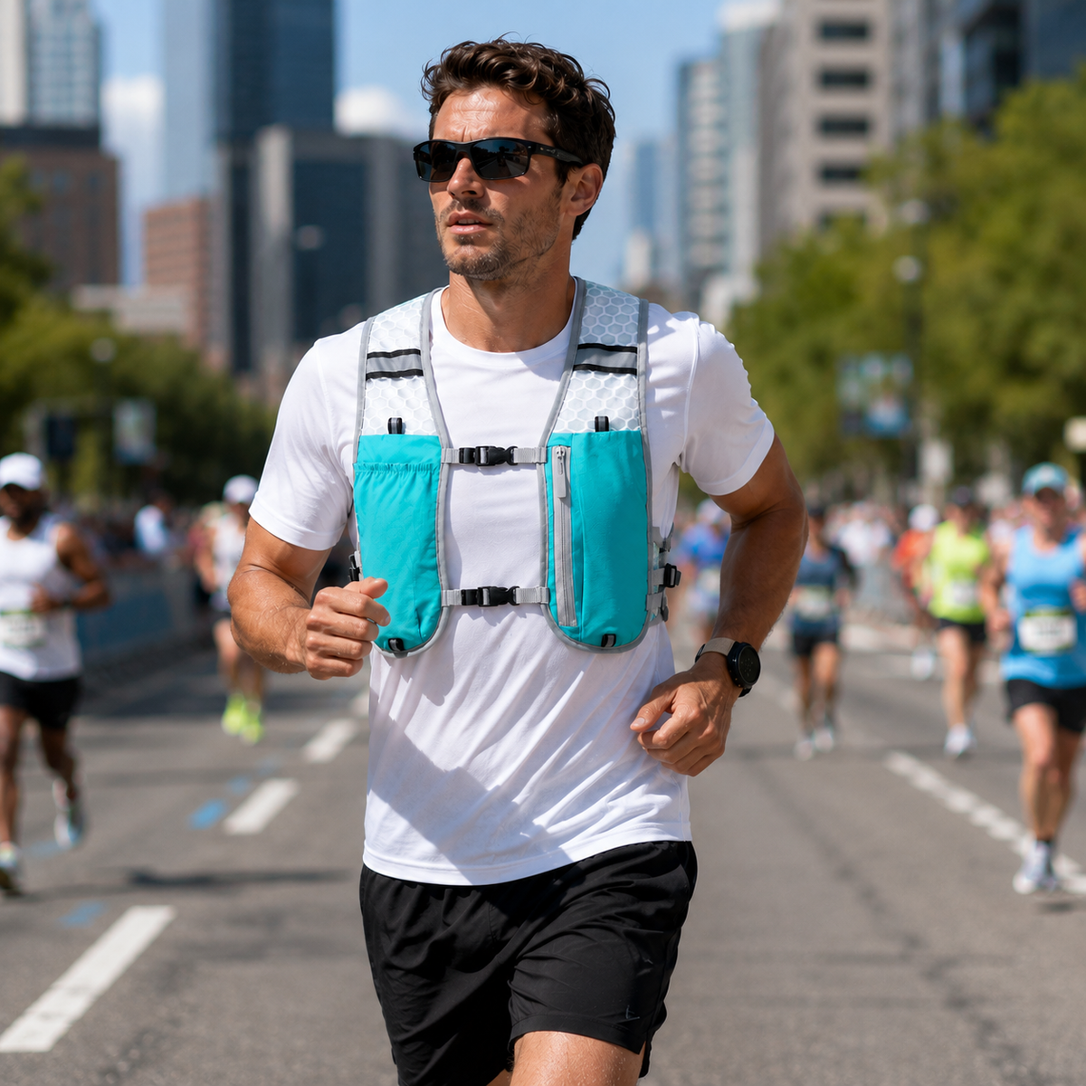 Running Hydration Vest 5L Lightweight Trail Pack with Multiple Pockets for Marathon Training | Thomler