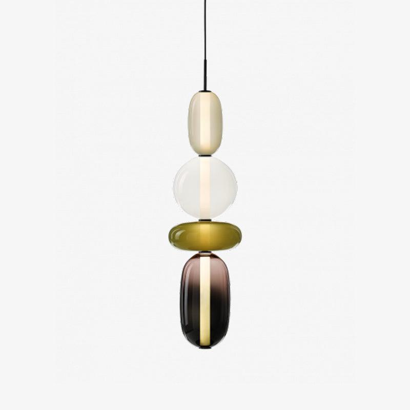 Pendant Light Coloured Glass 76.0 cm Smoky Dining Room Kitchen Island Hanging Ceiling Lamp | Thomler