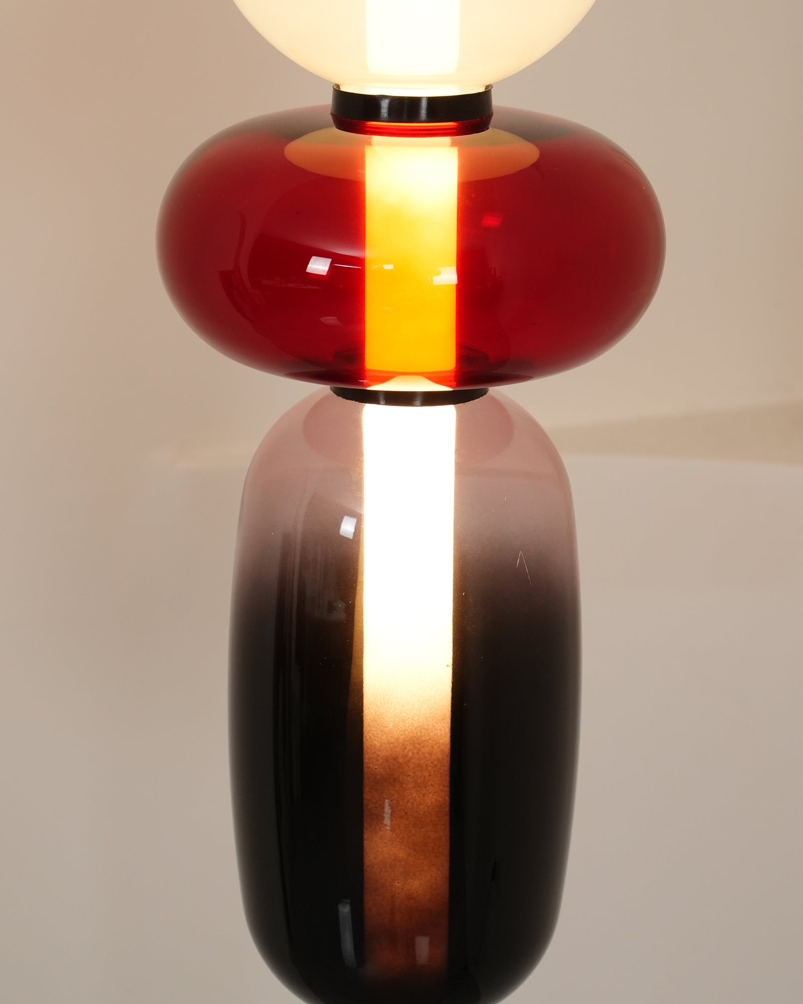 Floor Lamp Metal Glass Acrylic 51.2 in Adjustable Indoor Living Room Lighting Modern Home Decor | Thomler