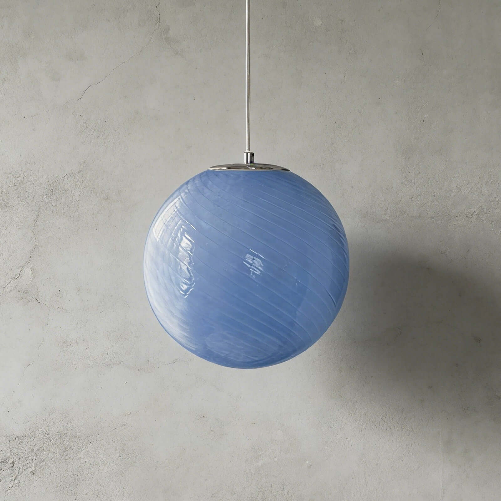 Pendant Light Glass Sphere 11.8 in Milk Honey Kitchen Island Hanging Ceiling Lamp Modern Dining Room Lighting Fixture | Thomler