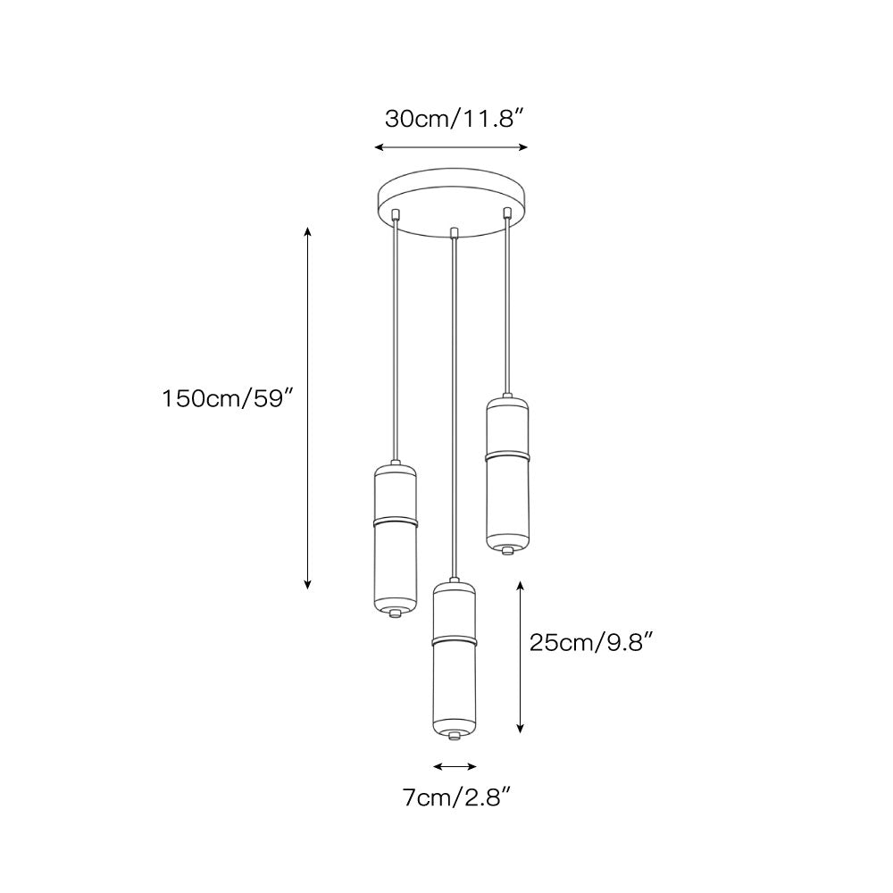 Alabaster Cluster Chandelier with Brass Accents & Integrated LED - Multiple Drop Configurations for High Ceilings, Dining Rooms & Foyers | Thomler