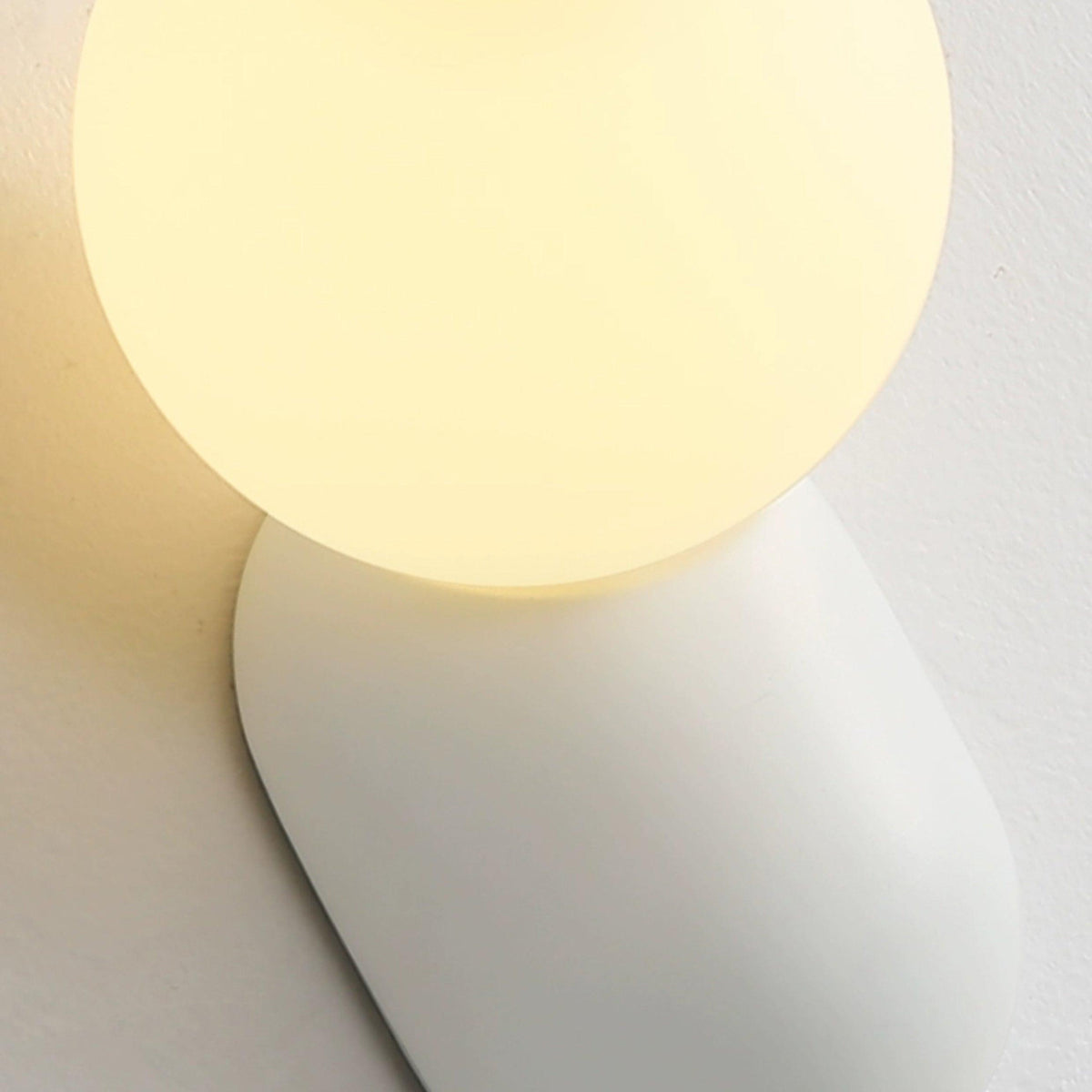 Orb Brass Wall Light with Resin Globe Shade – Modern Minimalist Sconce for Bedroom, Bath & Hallway | Thomler