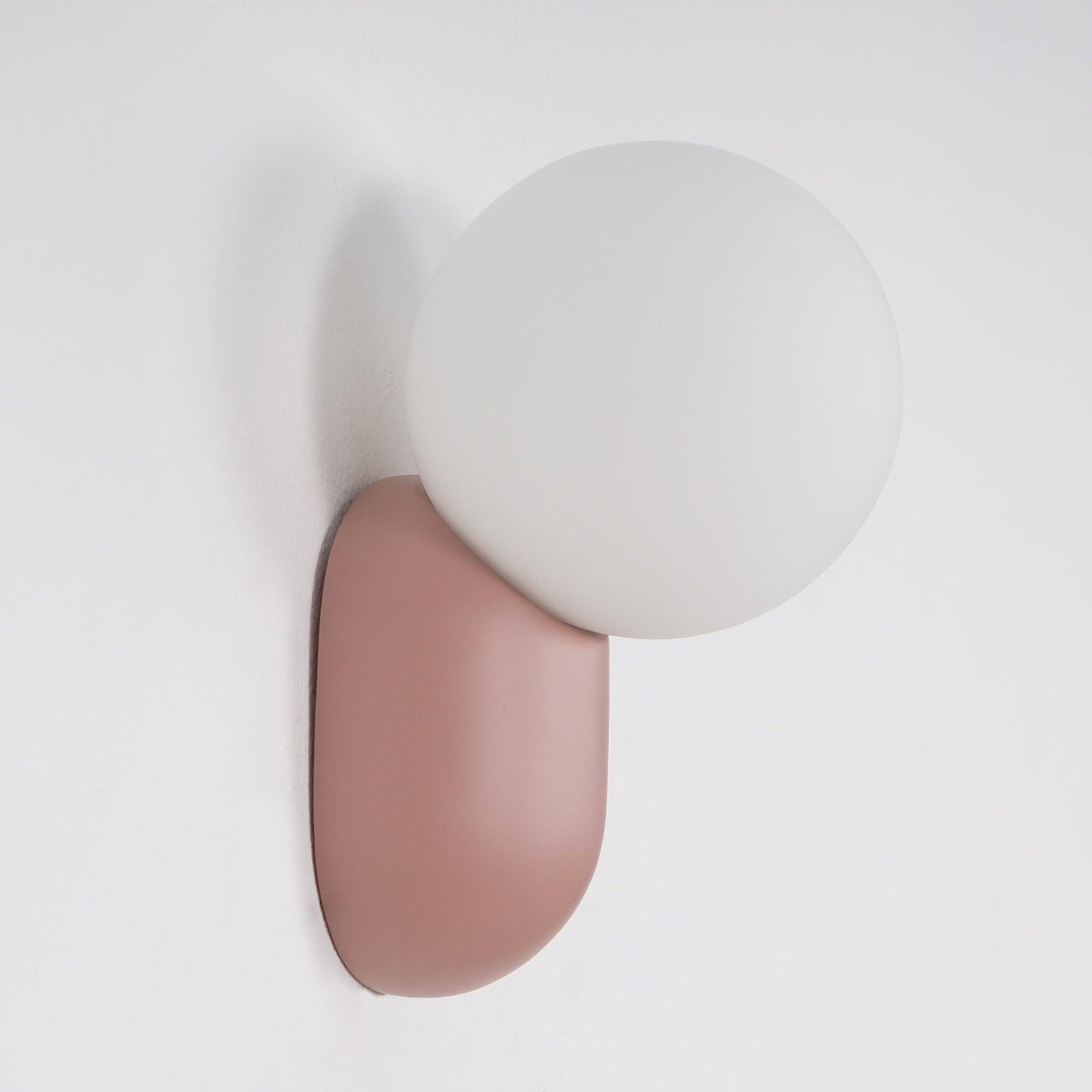 Orb Brass Wall Light with Resin Globe Shade – Modern Minimalist Sconce for Bedroom, Bath & Hallway | Thomler
