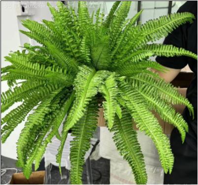 Faux Fern Plant Insert UV-Resistant PVC Greenery for Pots Hanging Baskets Indoor Outdoor Adjustable No-Water Decoration | Thomler