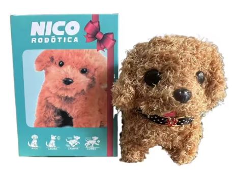 Touch-Activated Robotic Stuffed Animal Puppy Toy Responds to Petting Moves Head and Tail Battery Powered Companion for Kids Elderly Dementia | Thomler
