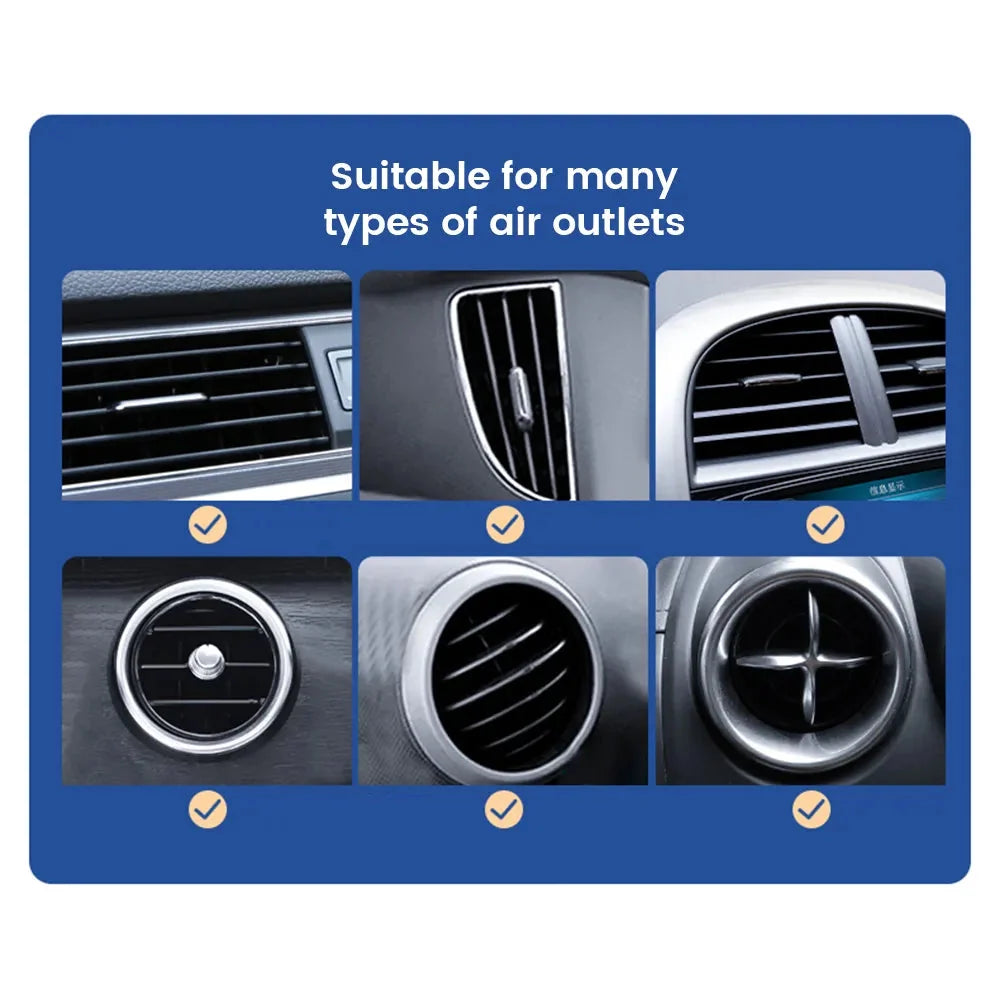 Vent Mount Smartphone Cradle for Car with 5-Point Grip | Secure Phone Dock for Dashboard Air Vent | Universal Adjustable Holder for iPhone | Thomler