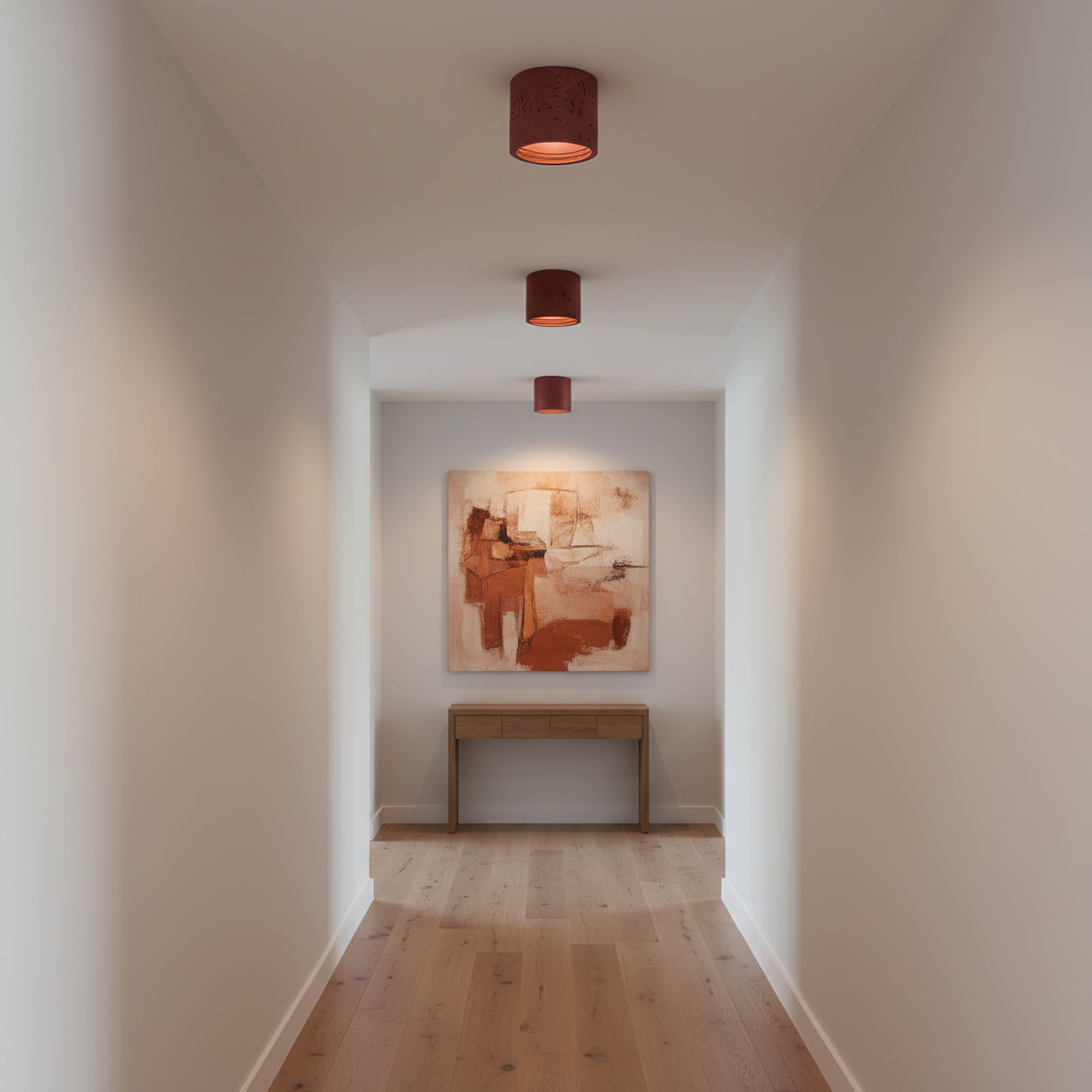 Ceiling Lamp Composite Material 5.5 in x 4.3 in Indoor Modern Dining Room Kitchen LED Fixture Set of 2 | Thomler