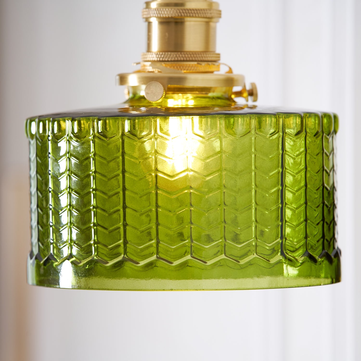 Wall Lamp Wood Brass 9.4 in Green Clear Art Glass Indoor Accent Lighting Decorative Fixture | Thomler