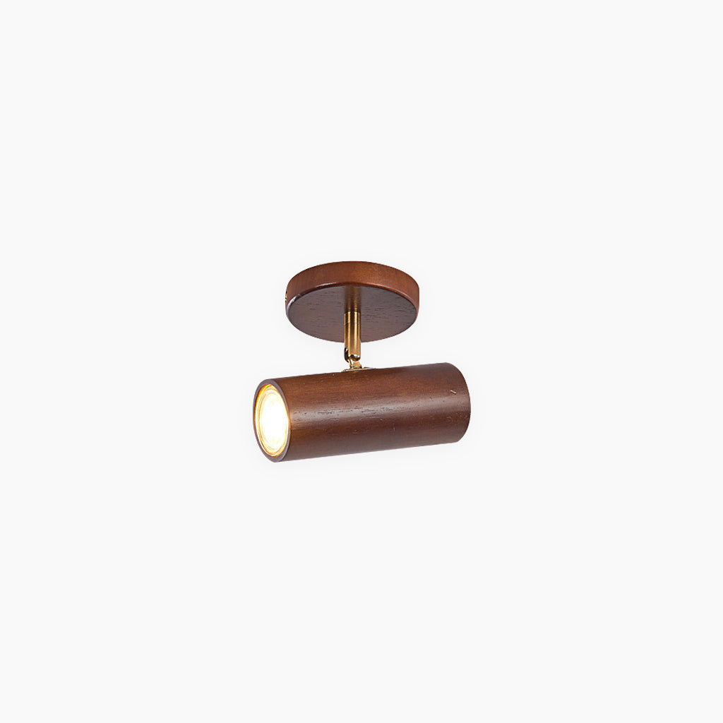 Ceiling Wall Spotlight Wood Adjustable 5.9 in (15.0 cm) Modern Nordic 1 3 4 Heads | Thomler