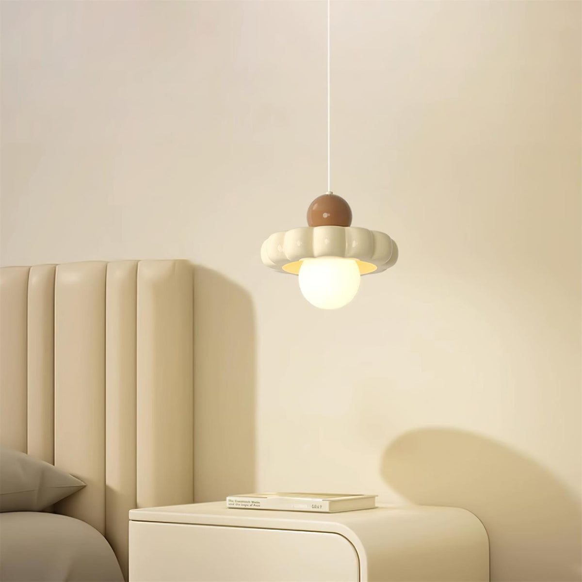 Retro Globe Pendant Light with Curved Shade – G9 Socket Ceiling Fixture for Dining Room Kitchen Bedroom – Adjustable Hanging Lamp Modern | Thomler