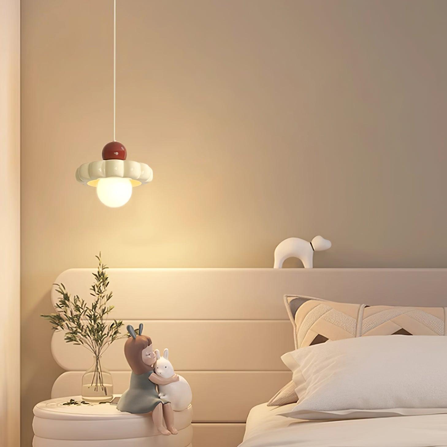 Retro Globe Pendant Light with Curved Shade – G9 Socket Ceiling Fixture for Dining Room Kitchen Bedroom – Adjustable Hanging Lamp Modern | Thomler