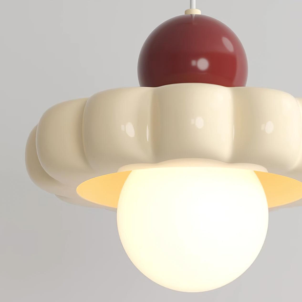 Retro Globe Pendant Light with Curved Shade – G9 Socket Ceiling Fixture for Dining Room Kitchen Bedroom – Adjustable Hanging Lamp Modern | Thomler