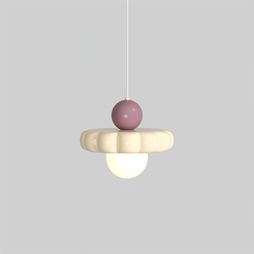 Retro Globe Pendant Light with Curved Shade – G9 Socket Ceiling Fixture for Dining Room Kitchen Bedroom – Adjustable Hanging Lamp Modern | Thomler