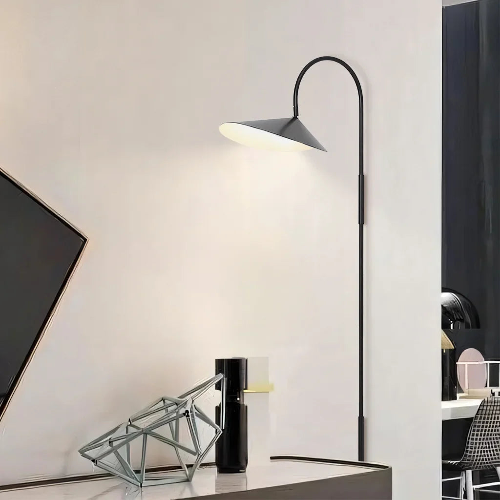 Wall Lamp Iron 12W E14 11 in Adjustable Bedroom Living Room Lighting Fixture Swivel Rotatable Leaf Shade | Thomler