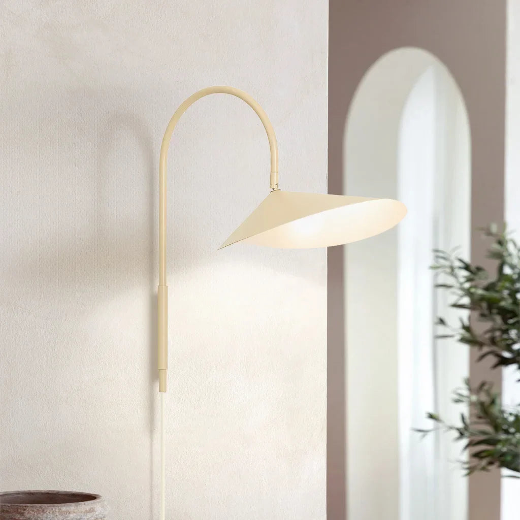 Wall Lamp Iron 12W E14 11 in Adjustable Bedroom Living Room Lighting Fixture Swivel Rotatable Leaf Shade | Thomler