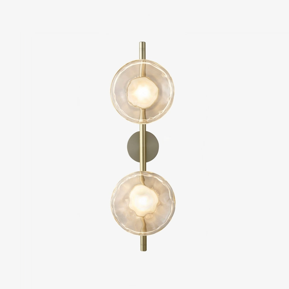 Wall Lamp Glass 7.9 in LED Black Or Gold Bedroom Hallway Decorative Modern Sconce Lighting Fixture | Thomler