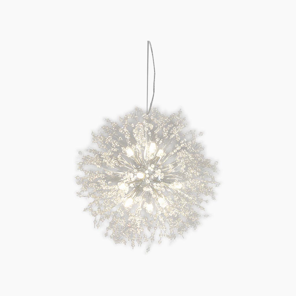 Chandelier Metal Crystal 23.6 in Adjustable Living Room Dining Foyer Ceiling Light Modern Nordic Style | Thomler