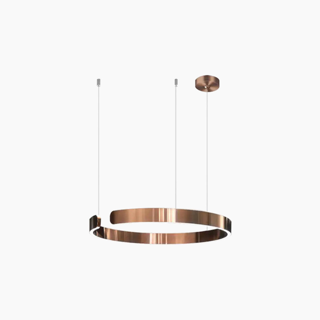 Pendant Light Aluminum Circular LED Chandelier 31.5 in Adjustable Living Room Dining Room Modern Minimalist Ceiling Lamp | Thomler