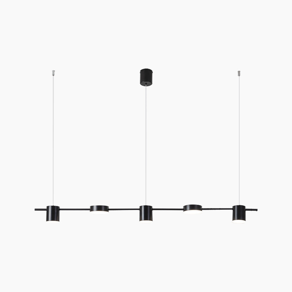 Chandelier Aluminum Linear 27.6 in Multi Light Dimmable Dining Room Kitchen Island Modern LED Ceiling Fixture | Thomler