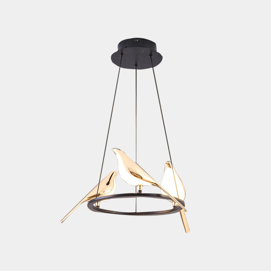 Chandelier Pendant Light Zinc Alloy 35 in Black Gold Living Room Bedroom Dining Room Ceiling Lighting Modern Nordic Style | Thomler