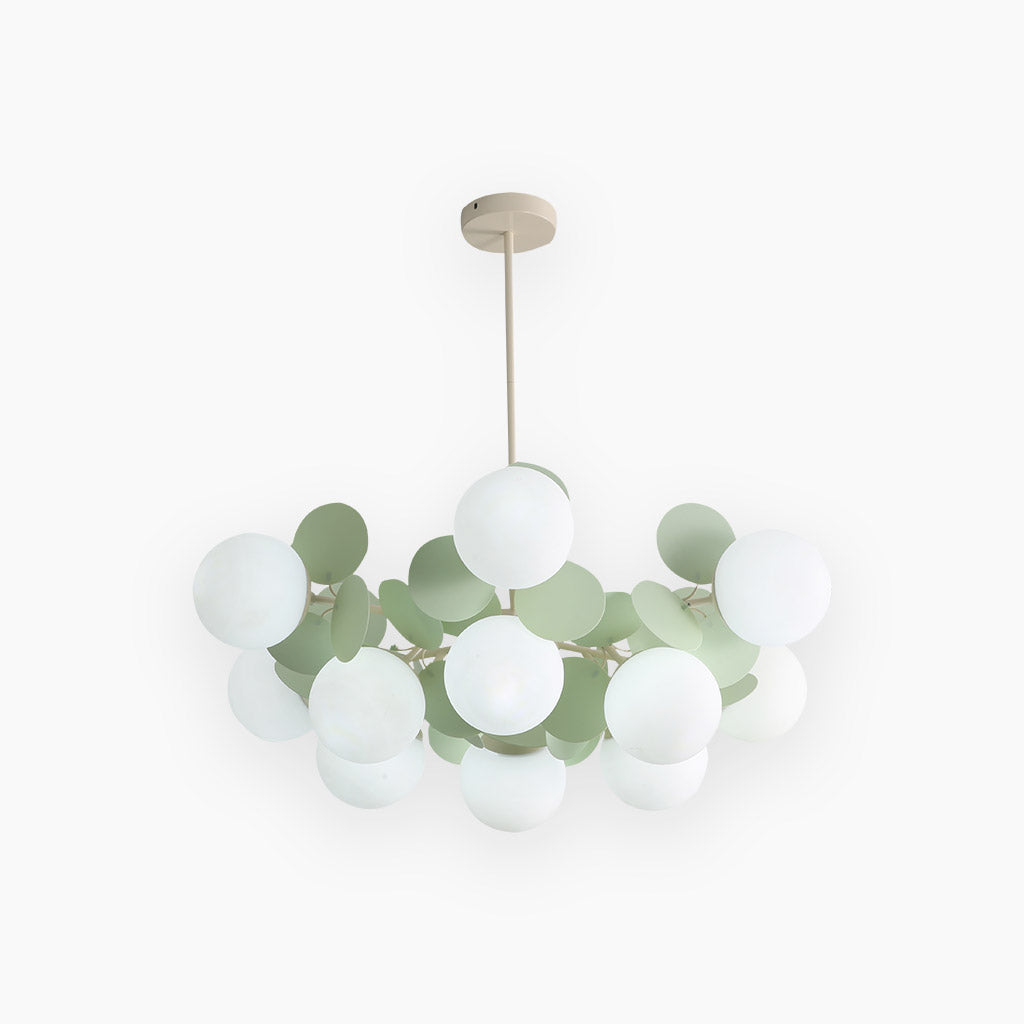Chandelier Opal Glass Branch 23.6 in LED Living Room Dining Room Decorative Ceiling Light Fixture Modern Artistic Multi Light | Thomler