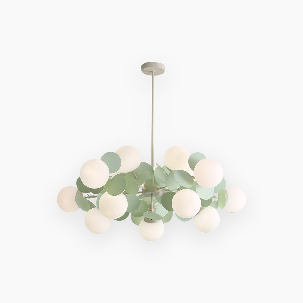 Chandelier Opal Glass Branch 23.6 in LED Living Room Dining Room Decorative Ceiling Light Fixture Modern Artistic Multi Light | Thomler