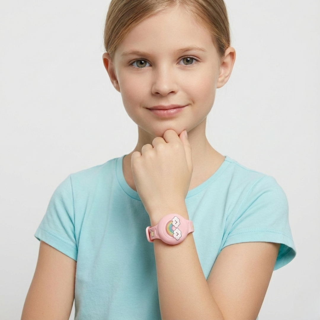 Kids' GPS Tracker Holder Wristband in Soft Silicone – Adjustable Fit for Outdoor Play & Travel Safety | Thomler