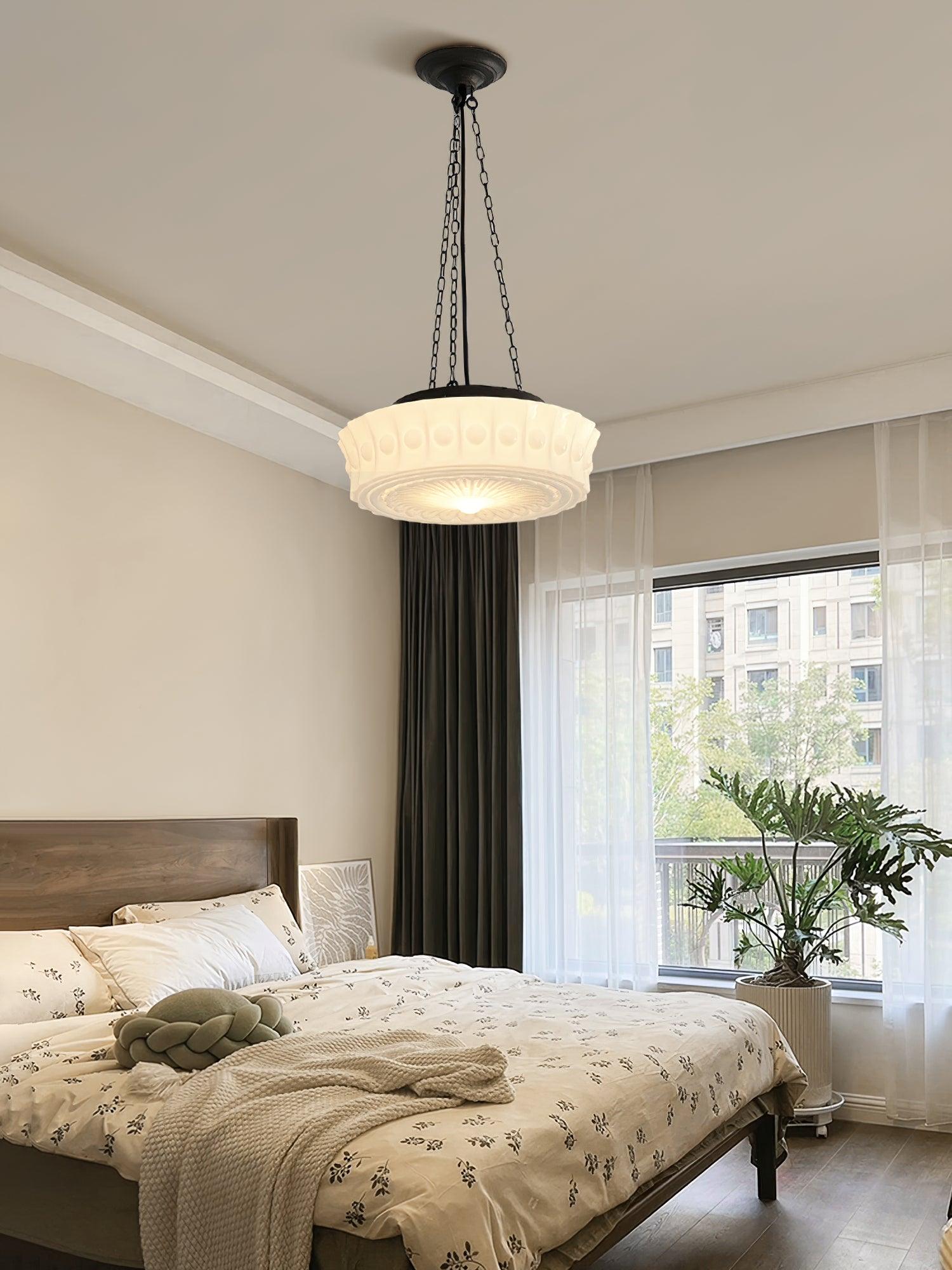 Hanging Ceiling Fixture with Dome Shade and Height-Adjustable Suspension for Kitchen Islands, Breakfast Nooks, Dining Spaces | Thomler