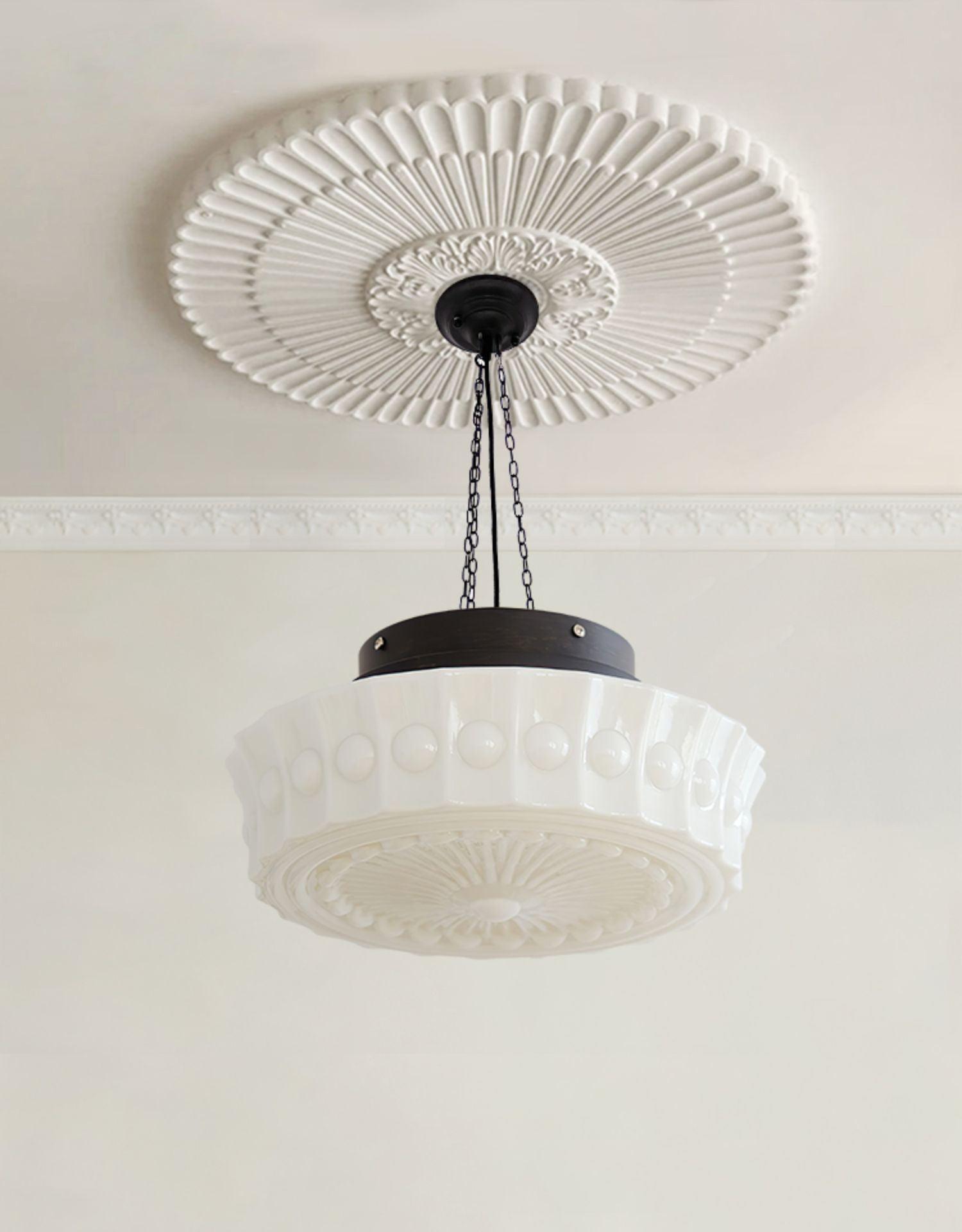 Hanging Ceiling Fixture with Dome Shade and Height-Adjustable Suspension for Kitchen Islands, Breakfast Nooks, Dining Spaces | Thomler